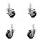 Service Caster 3.5 Inch Black Polyurethane Wheel Swivel 7/8 Inch Square Stem Caster Brake, 2PK SCC-SQ20S3514-PPUB-BLK-TLB-78-2-S-2 - alternate 1